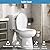 Toilet Seat,Round Toilet Seat with Quiet Close, Quick Release Hinges,Slow Close Toilet Seat and Non-Slip Bumpers, Easy to Install and Clean, Never Loosens-Fits Most Round Toilets,White