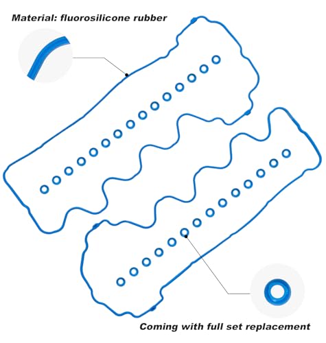 Image of Avsty Valve Cover Gasket Seal Set for Ford F150 2004-2006, F250 F350 Mustang 2005 2006, Expedition 2005 2006, Explorer 2006 VS50664R