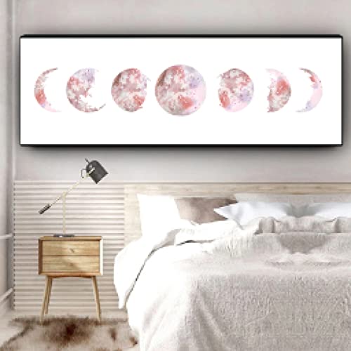Toile Moon Phase minimaliste affiche murale art abstrait moderne nordique 70x210cm