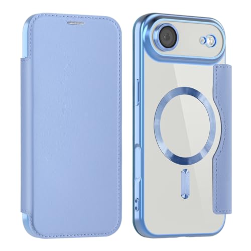 Kanyaku iPhone17Air用のケース MagSafe対応 レンズ保護 ケース 手帳型 用 カバー 高級8P PUレザー ス マホケース スタンド機能 優しくて快適 カード収納付き 耐衝撃 ワイヤレス充電対応 薄型 軽量 スマホケース (JDPT