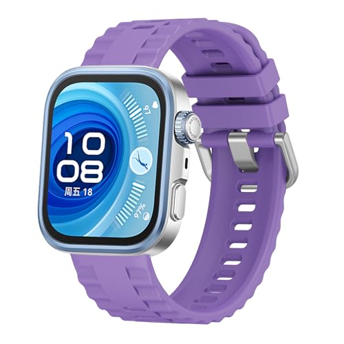 VeveXiao �\�t�g�V���R���r���v�X�g���b�v Huawei Watch Fit 4 Pro/Fit 4/Fit 3�Ή� �����p���X�g�o���h�o���h�u���X���b�g, Medium, �V���R�[��, ��΂Ȃ�