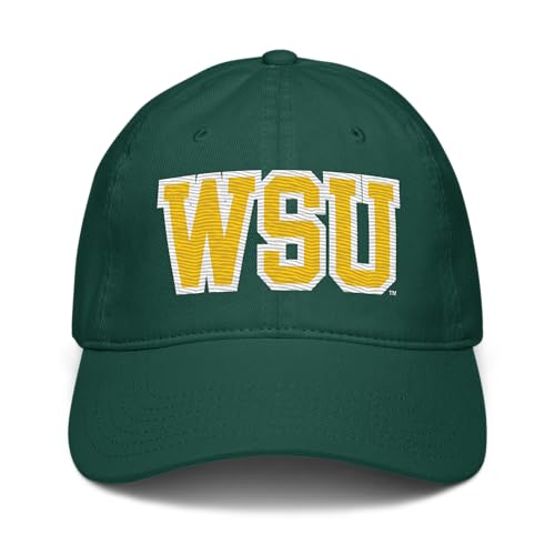 Gorra ajustable verde Wayne State Warriors oficial miniatura 2