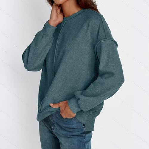 Womens Loose Pullover Sweaters Fall Winter Clothes 2025 Crewneck Slouchy Sweater Long Sleeve Casual Knitted Tops4