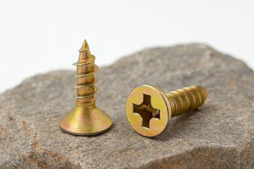 Tornillos de madera NACX 3.5 x 12mm cabeza plana Phillips 200 unidades miniatura 6