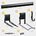Mimoke Garage Wall Organizer with Steel Rails and Aluminum Hooks Heavy Duty 300 lbs Capacity for Garden Tools Storage