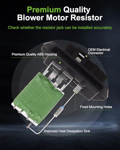 Image of Air Conditioning Heater Fan HVAC Blower Motor Resistor SCITOO Regulator fit for 2005-2007 for Chrysler Pacifica /2001-2008 for Chrysler Town Country /2001-2003 for Chrysler Voyager