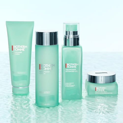 Biotherm Homme Aquapower Comfort Gel für trockene Haut, Gesichtscreme für Männer mit Thermalplankton und Oligo-Mineralien, erfrischendes Gesichtspflege-Gel, für intensiv gepflegte Haut, 75 ml