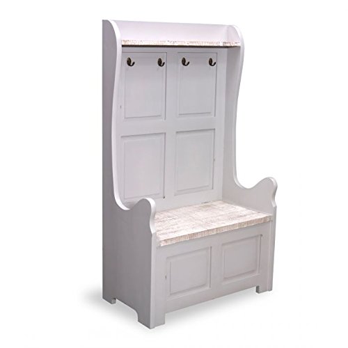 Buy Home Furniture Shabby Chic TwoSeater High Back Monks Bench in