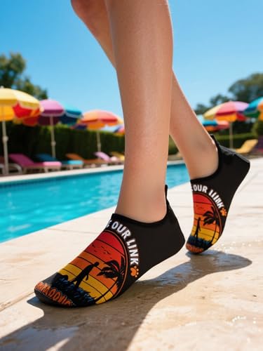Quick-Dry Water Shoes Aqua Socks Barefoot Unisex Swim Shoes Lightweight for Women Men