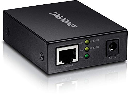TRENDnet 100BASE-T to SFP Fiber Media Converter, Fast Ethernet to SFP Media Converter, Multi-Mode or Single-Mode, Full-Duplex, TFC-FSFP