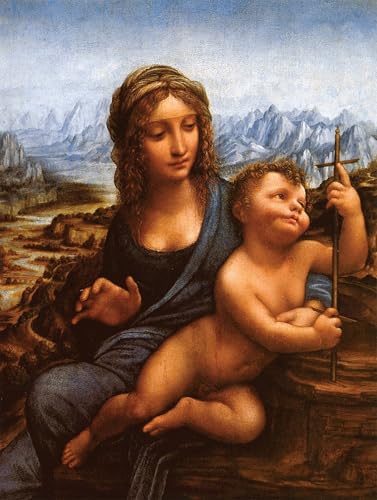 Tableaux graffiti art mural de Léonard de Vinci pour décoration de salon moderne 60x90cm