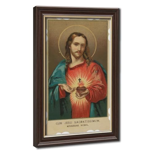 Sacré-Cœur de Jésus cadre décoration murale pour salon et coin prière