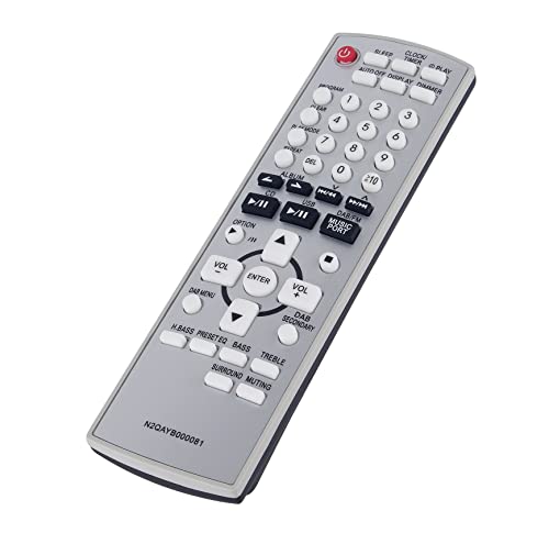 AULCMEET N2QAYB000081 N2QAYB000089 Replacement Remote Control Compatible with Panasonic Stereo System SB-PMX2 SC-PMX2DB Main unit SA-PMX2DB Speakers - Image 2