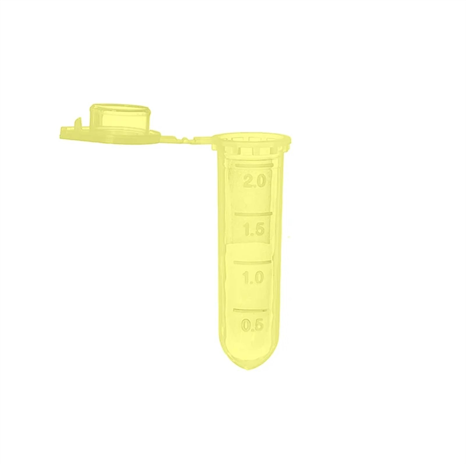 Equipo de Laboratorio 500 Uds. Tubos de microcentrífuga de 2ml, Tubos de Prueba de microcentrífuga de Fondo Redondo for Laboratorio (Size : 2ml Brown)