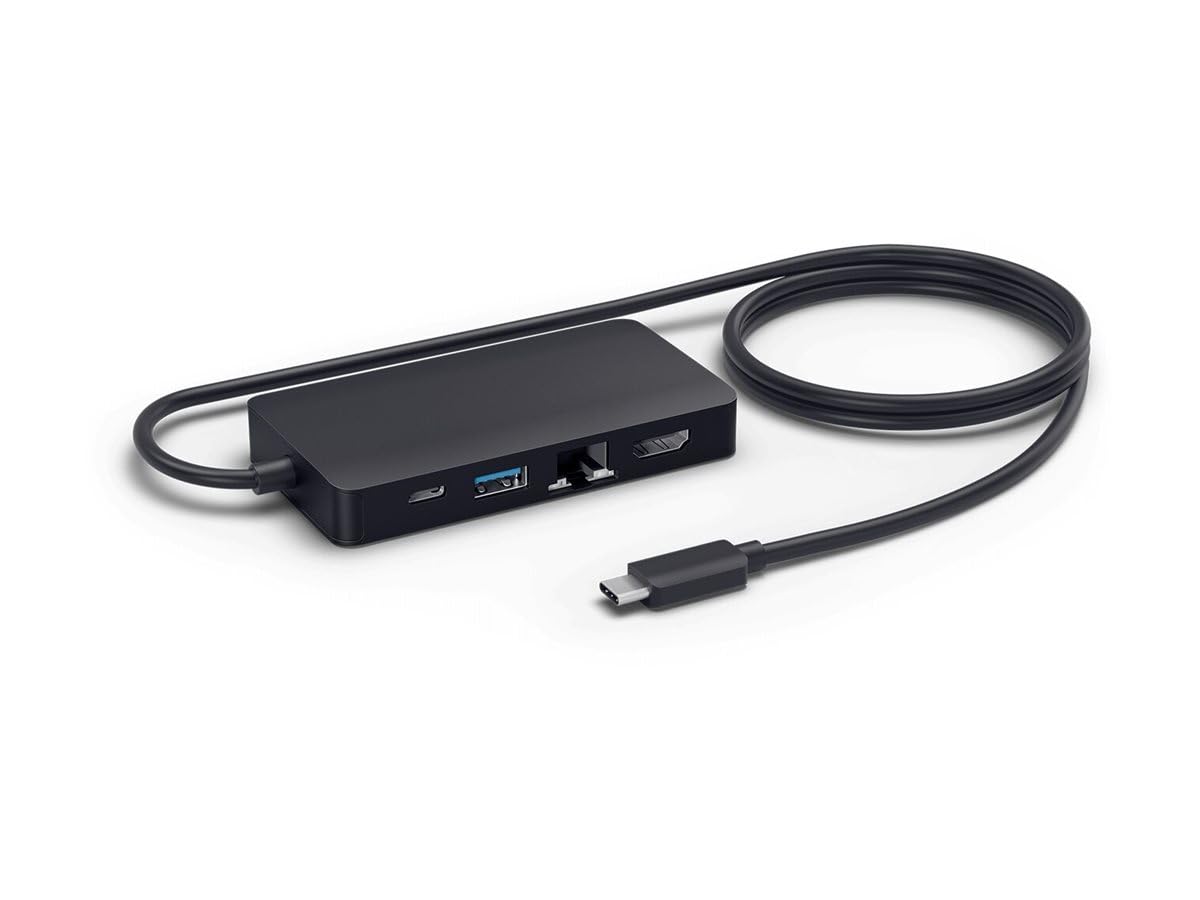 Jabra 14207-60 PanaCast USB Hub for USB-C Connection and Multiple Cable Outlets to Connect All of Your Devices with a Single USB-C Port, UK Plug