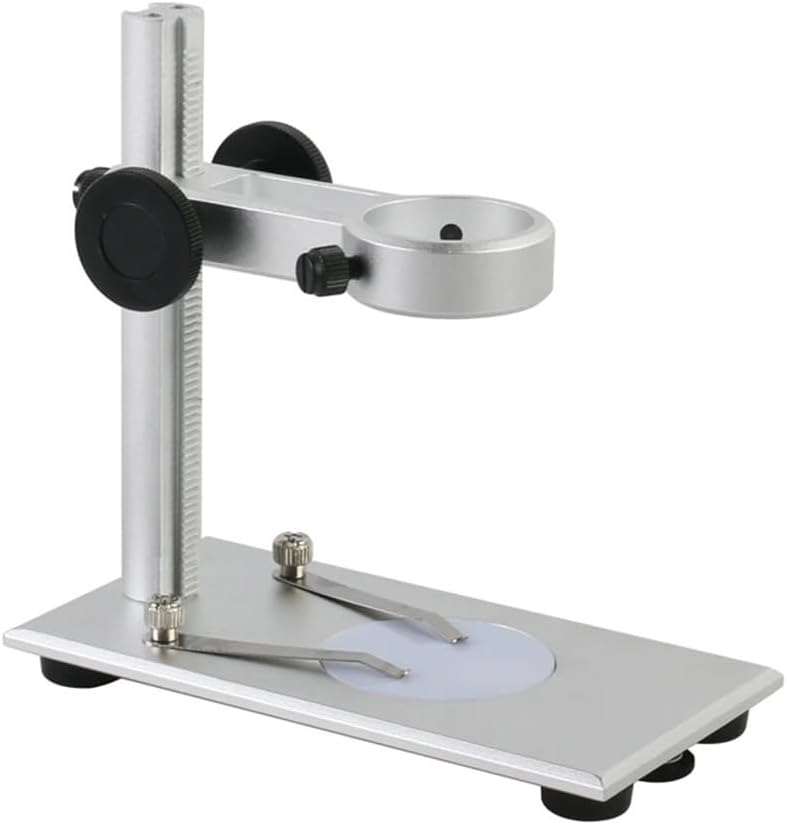 Lab Microscope Accessories Microscope Stands USB Digital Microscopes Camera Aluminum Alloy Stand Bracket Holder Lifting Support for G600 G1200 35MM Ring(A Stand with led)
