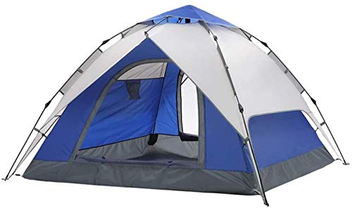 DIMLEYA Tienda De Campaña 3-4 Personas De Picnic Hidráulico Automático De Doble La De Tiendas 220x210x150cm Externa Capa Tienda Campaña Impermeable Viajes Familia,Azul