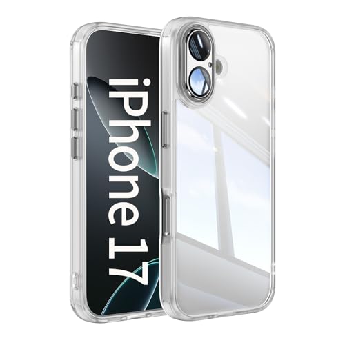 Bolvee iPhone 17 Air クリアケース 耐衝撃 黄ばまない iphone17air 用 カバー 超軽量 薄型 透明 アイフォン 17 エアー 用 スマホケース おしゃれ 米軍MIL規格 PC背面 擦り傷防止 落下防止 スマホカバー ストラッ