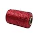 Treasure Gurus Single Spool Artificial Deer Sinew Waxed Beading Craft Poly Thread Red Wax Sinue