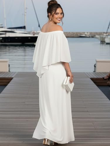 Image of KOH KOH Womens Strapless Off Shoulder Flattering Cocktail Maxi Dress Gown