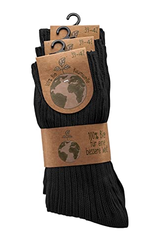 Leo Design 3 pairs of PURE ORGANIC COTTON Winter Socks, ...