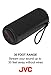 JVC Portable Wireless Speaker with Surrounding Sound, Bluetooth 4.2, Waterproof IPX7, 8-Hour Battery Life - SPSX2BT,Black