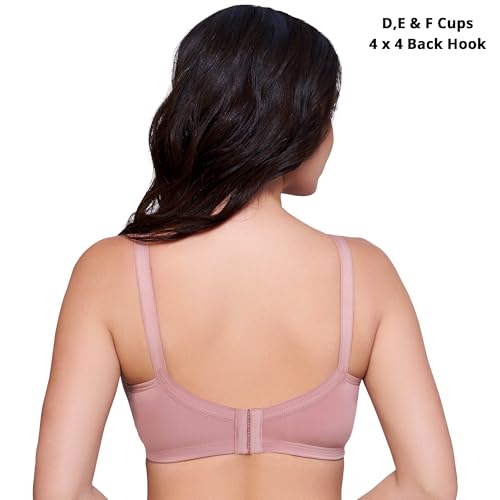 Image of TRYLO Riza Advancefit Women's Soft Padded Non-Wired Super Stretch Lycra Fabric High Round Neck Adjustable Broad Straps Everyday Wear Bra