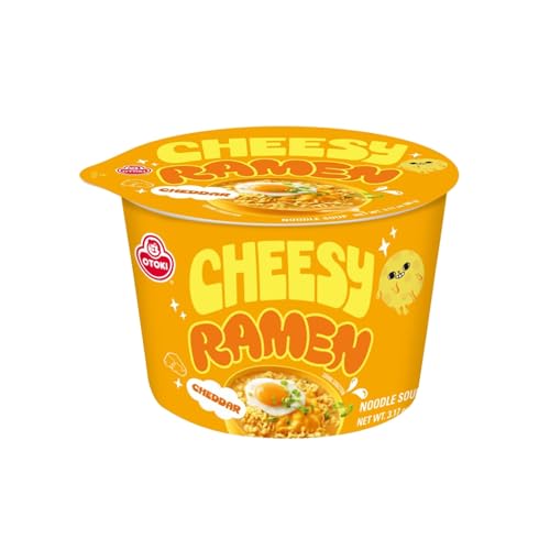 Cheesy Ramen (Bowl) – Cheddar Flavor | Non-Spicy, Creamy &