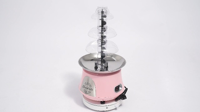 Fuente de Chocolate Eléctrica 4 Niveles 180W Rosa miniatura 7