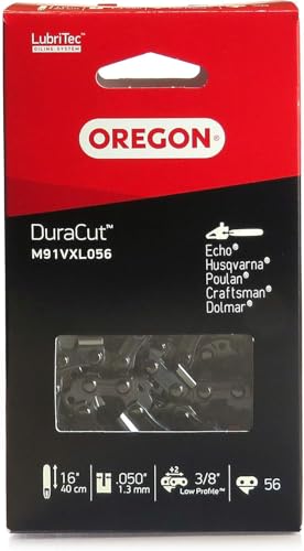 Oregon Cadena de Motosierra M91VXL DuraCut para Espadas de 40cm -56 Eslabones – compatible con Husqvarna, Echo, Poulan, Craftsman, Domar y muchas más