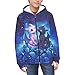 WELLFLYHOM Dragon Rose Sweater for Kids Girls Size 11-13 Zipper Hoodie Graphic Sweatshirt Jackets with Kangaroo Pocket Long Sleeve Full Zip Top