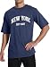 Men's Graphic Tees Short Sleeve New York Letter Print Crewneck Casual Regular T-Shirt for Men