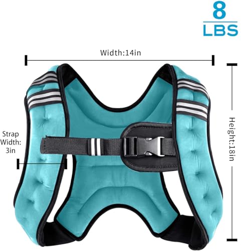 Image of Henkelion Weighted Vest Weight Vest for Men Women Kids Weights Included, Body Weight Vests Adjustable for Running, Training Workout, Jogging, Walking