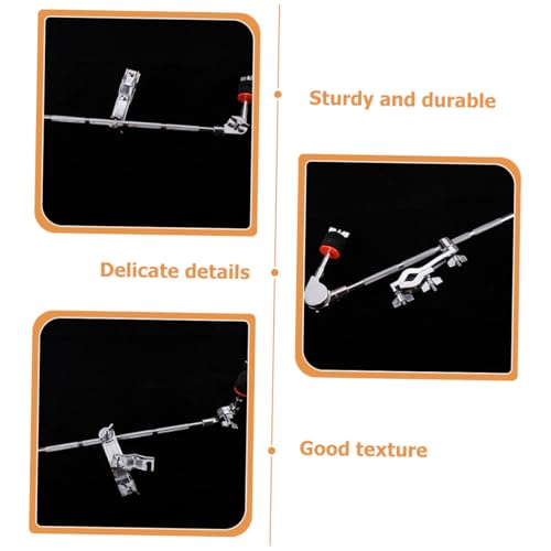 Brazo extensible para platillo de batería ajustable con abrazadera metálica, accesorio de montaje para percusión y soportes miniatura 3
