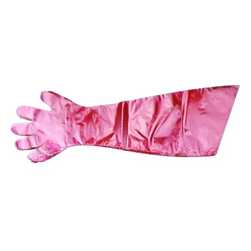 50pcs Disposable Long Plastic Gloves, Veterinary Insemination Gloves, Full Arm Long Sleeve, Field Dressing