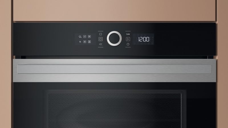 Hotpoint HMW57HMXUK Eingebaute Kombi-Mikrowelle & Grill, 40 l, 900 W Mikrowelle, 1600 W Grill, Lüftergaren, Dynamic CrispFry, automatische Programme, Edelstahl