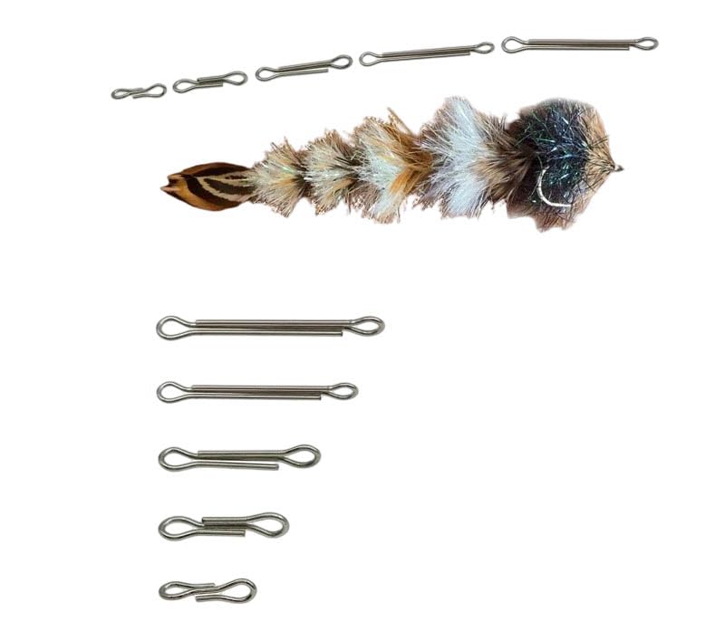 Pack of 50 10mm~30mm Articulated Fish Spine Tail Shank Articulated Big Game Shank Streamers Finesse Changer Fly Tying Material