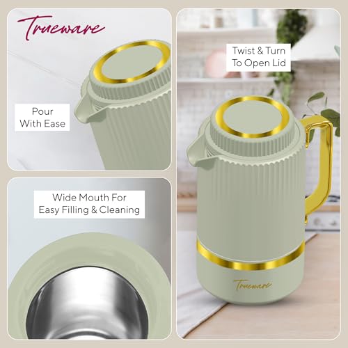 Image of Trueware Marvel 800 Insulated Flask - 750 Ml | PU Insulated Inner Stainless Steel Hot & Cold Flask, BPA Free, Leak Proof, Ideal for Tea, Coffee, Water, Hot Beverages