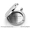JOYMIAO Hollow Flower Aroma Essential Oil Diffuser Locket Pendant 316L Stainless Steel Magnetic Necklace Jewelry with 8 pads Mothers Day Gifts #5