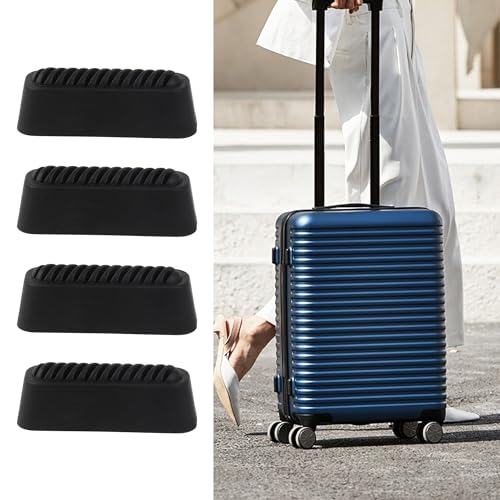 BQLZR 4.7x1.6cm Luggage Feet Pad Trunk Plastic Bottom Side Stand with Screws Pack of 42