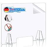 ✅ UNIVERSELL - Unser Spuckschutz kann in einem Nagelstudio, aber auch als Thekenaufsatz eingesetzt werden - die Abtrennung ist mit unterer Durchreiche für Dokumente - und dank dessen in verschiedenen Bereichen einsetzbar, wie: Büro, Apotheke, Arztpraxis, Empfang, Krankenhaus, Ambulanz, Bibliothek, Märkte und Restaurants.