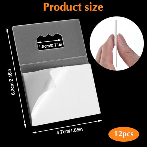 Image of Ouligay 12pcs Adhesive Picture Poster Hangers, Stick on Picture Hangers, Picture Frame Backing Clips, No Nail Picture Hangers for Frames, White Foamboard Hangers Ideal for Home and Office Decor