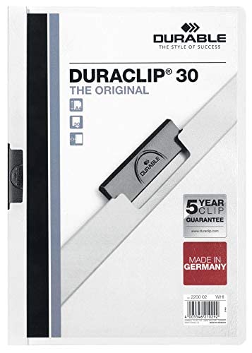 DURACLIP 30 A4 Clip Folder, Anthracite Grey, Single Cover - Image 3