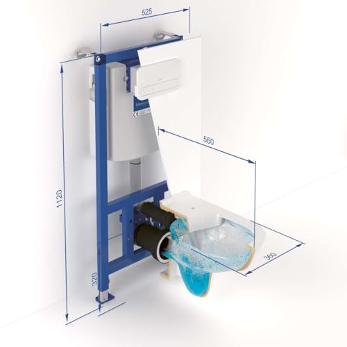 V&B Wand- WC- Combi- Pack O.NOVO m WC- Elem., Betätigungsplatte u Sitz, weiß-4