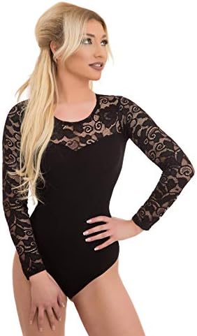 Evoni Body Manica Lunga Donna In Cotone Nero Taglia M - Scollo A V Con Ganci, Capo Intimo O Esterno - 2