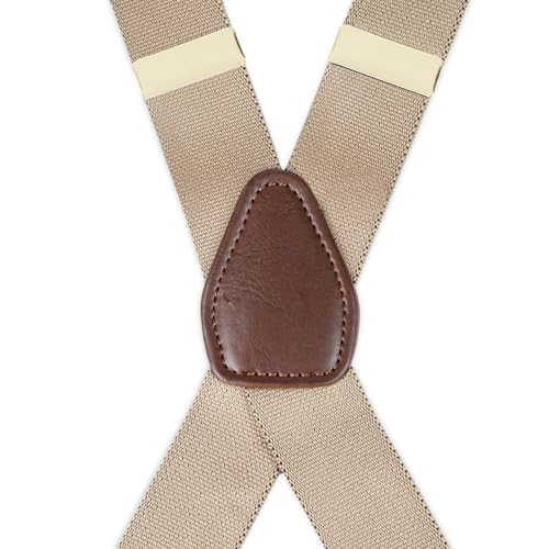 Tirantes Dockers de hombre liguero sólido elástico con pinzas de sujeción fuerte 3