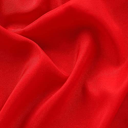 Image of 8x14 Ft. Red Screen Backdrop Background Curtain Rod Pocket for Photography, Photoshoot, Product Photography, Live Streaming, Zoom Meetings, VFX Editing, YouTube Video, FB Short Video, Instagram Reels
