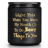 Lavender Scented Candle - Funny Gift for Boyfriend Husband Him Her Girlfriend Wife - Romantic I Love