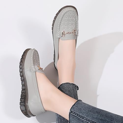 Image of Women's Business Loafers Comfortable & Lightweight Penny Shoes PU Leather Slip On Walking Shoes