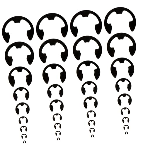 Cabilock Professional Grade 328pcs External Circlip Manganese Steel Retaining Clamp Set 1.5-22mm